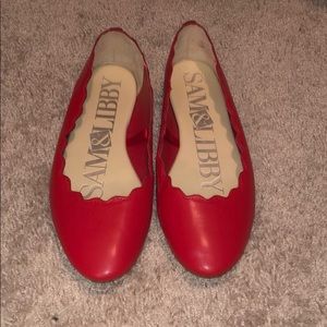 Red ballet flats